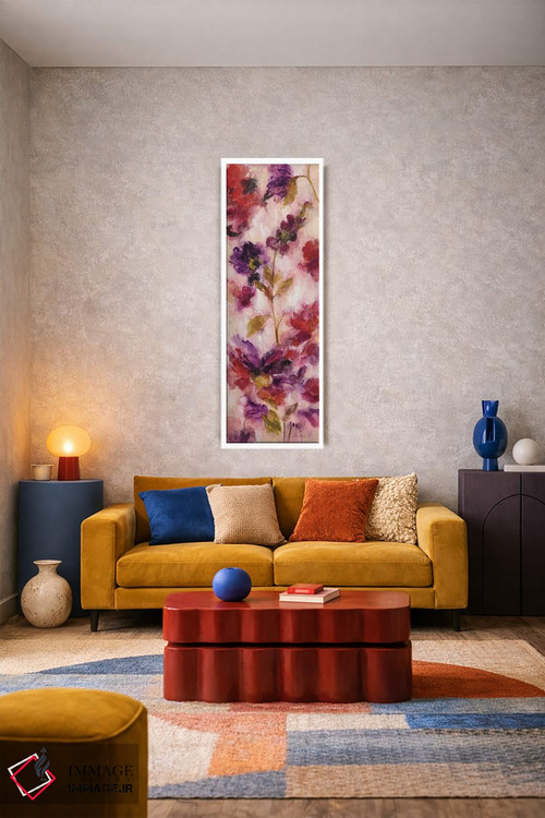 تابلو دکوراتیو گل های شاداب و فراوان III اثر سیلویا واسیلیوا - D1W