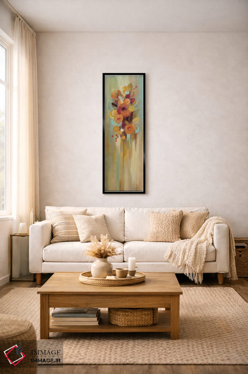 تابلو دکوراتیو گل های بلند پاییزی I اثر سیلویا واسیلیوا - D1B