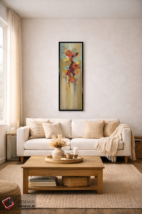 تابلو دکوراتیو گل های بلند پاییزی II اثر سیلویا واسیلیوا - D1B