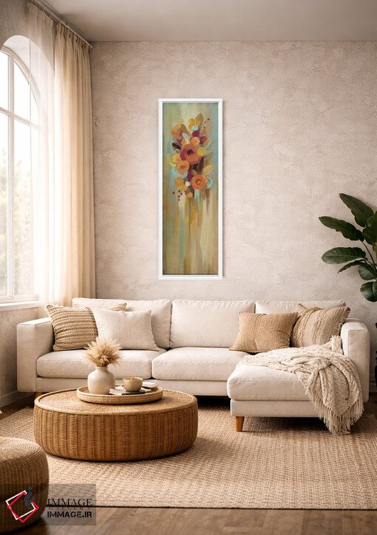 تابلو دکوراتیو گل های بلند پاییزی I اثر سیلویا واسیلیوا - D2W