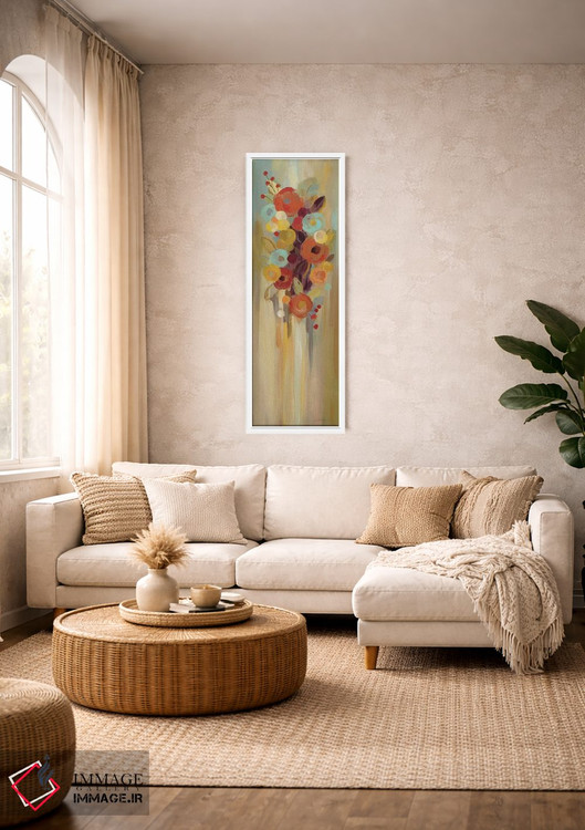 تابلو دکوراتیو گل های بلند پاییزی II اثر سیلویا واسیلیوا - D2W