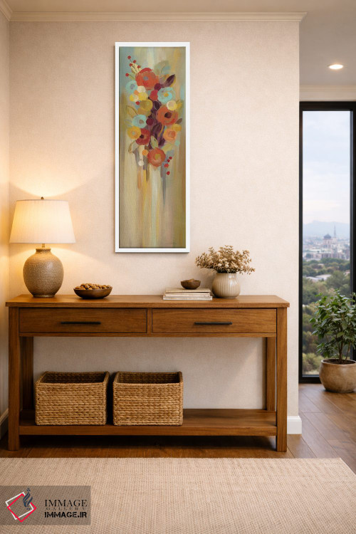 تابلو دکوراتیو گل های بلند پاییزی II اثر سیلویا واسیلیوا - D3W