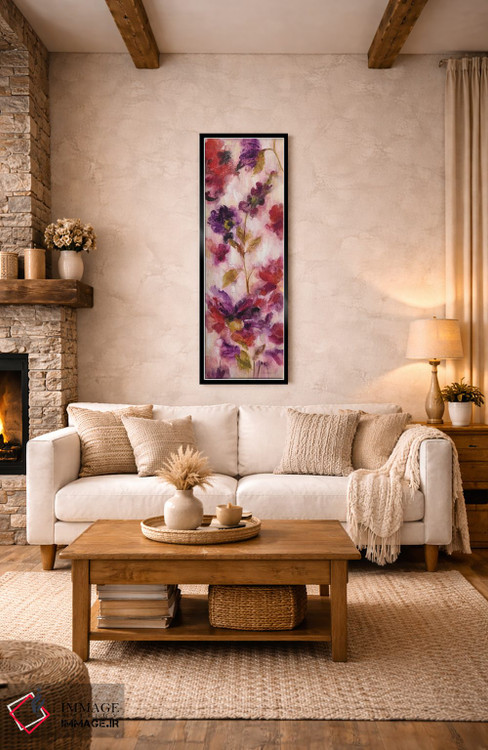 تابلو دکوراتیو گل های شاداب و فراوان III اثر سیلویا واسیلیوا - D2B