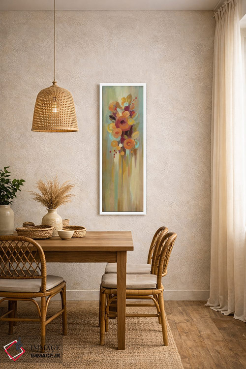 تابلو دکوراتیو گل های بلند پاییزی I اثر سیلویا واسیلیوا - D3W
