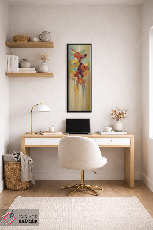 تابلو دکوراتیو گل های بلند پاییزی II اثر سیلویا واسیلیوا - D5B