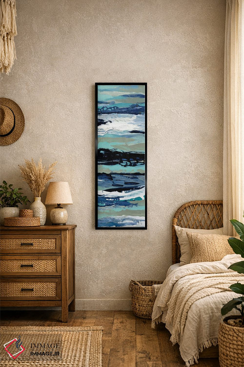 تابلو انتزاعی کف دریا در ساحل III اثر سیلویا واسیلیوا - D1B
