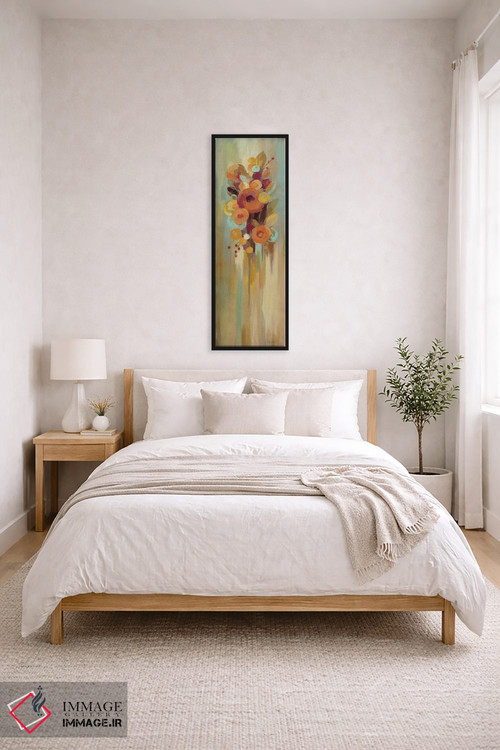 تابلو دکوراتیو گل های بلند پاییزی I اثر سیلویا واسیلیوا - D5B