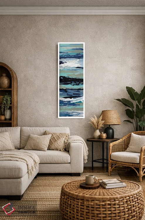 تابلو انتزاعی کف دریا در ساحل III اثر سیلویا واسیلیوا - D2W