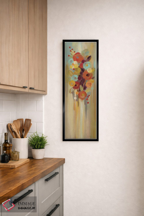 تابلو دکوراتیو گل های بلند پاییزی II اثر سیلویا واسیلیوا - D6B