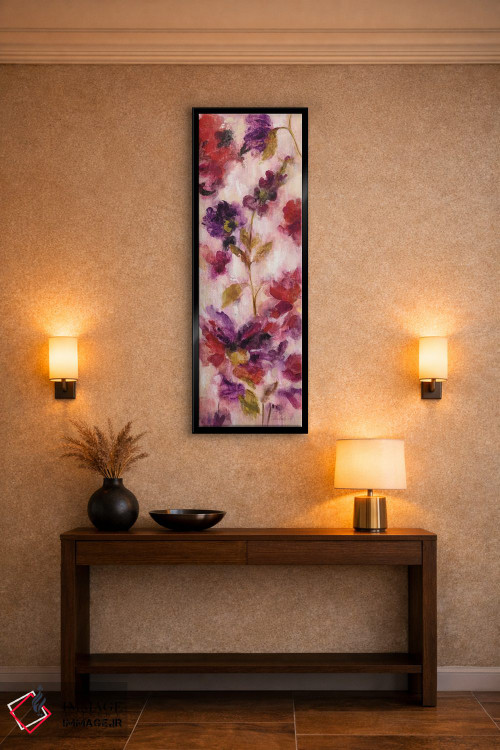 تابلو دکوراتیو گل های شاداب و فراوان III اثر سیلویا واسیلیوا - D6B