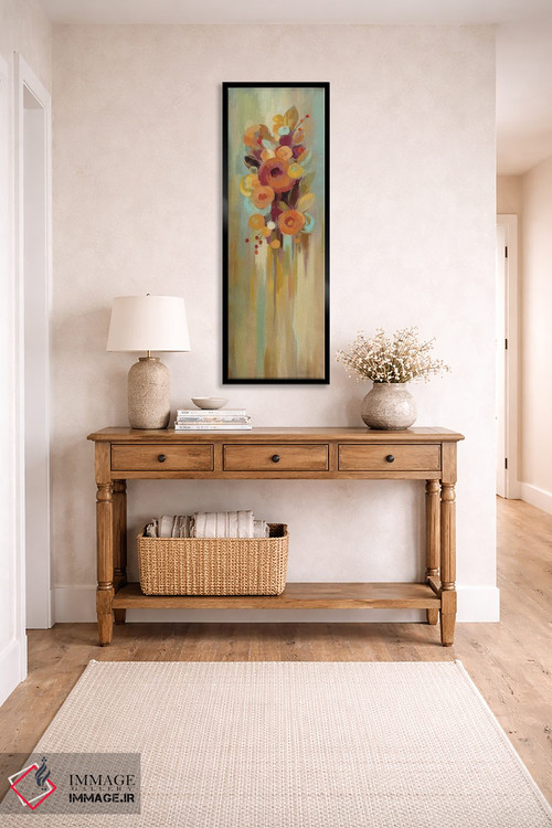 تابلو دکوراتیو گل های بلند پاییزی I اثر سیلویا واسیلیوا - D6B