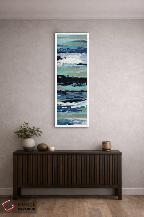 تابلو انتزاعی کف دریا در ساحل III اثر سیلویا واسیلیوا - D4W