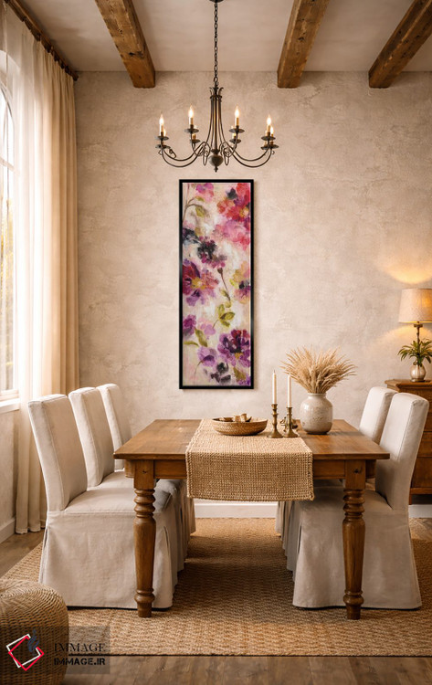 تابلو دکوراتیو گل های شاداب و فراوان II اثر سیلویا واسیلیوا - D6B