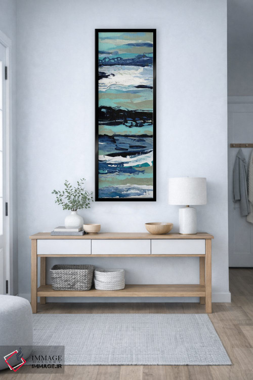 تابلو انتزاعی کف دریا در ساحل III اثر سیلویا واسیلیوا - D5B