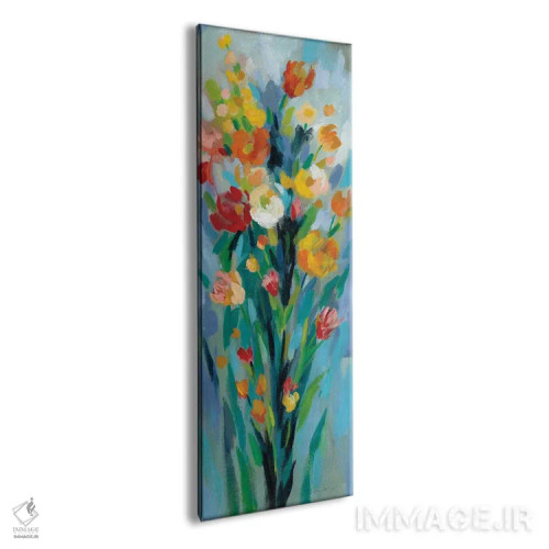 تابلو دکوراتیو گل های بلند و روشن II اثر سیلویا واسیلیوا - نمای پرسپکتیو محصول