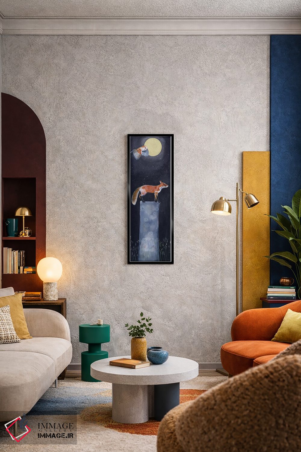 تابلو دکوراتیو روباه ۴ اثر سم کنن آرت - D6B