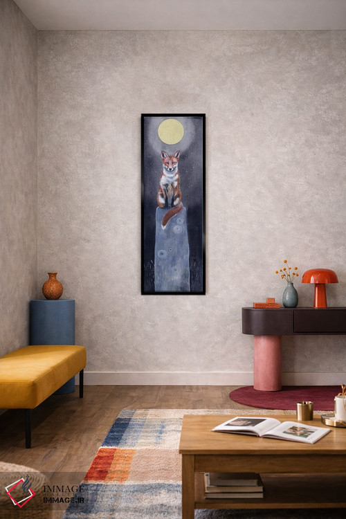 تابلو دکوراتیو روباه ۱ اثر سم کنن آرت - D6B