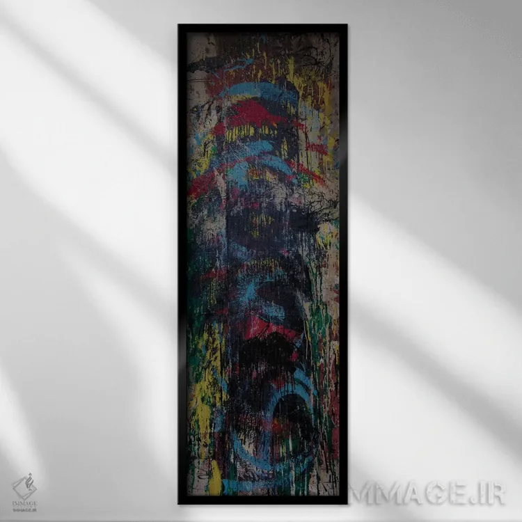 تابلو دکوراتیو دوقطبی اثر شاون جیکوبز - نمای قابدار مشکی