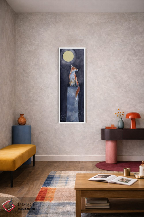 تابلو دکوراتیو روباه ۲ اثر سم کنن آرت - D6W