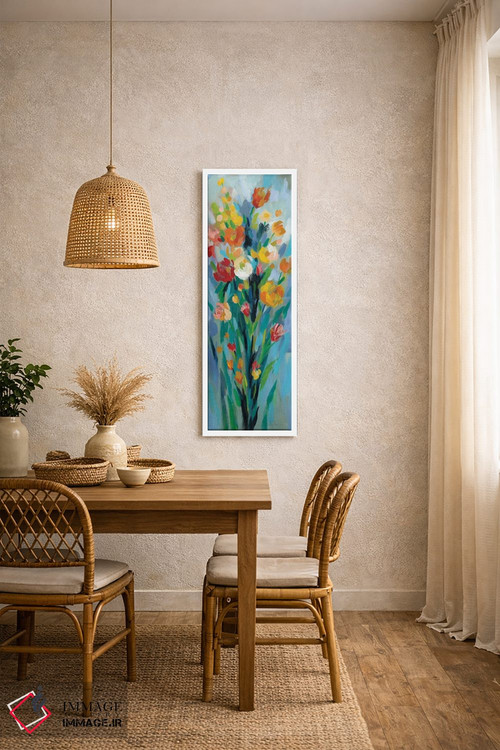 تابلو دکوراتیو گل های بلند و روشن II اثر سیلویا واسیلیوا - D2W