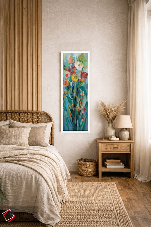 تابلو دکوراتیو گل های بلند و روشن I اثر سیلویا واسیلیوا - D2W