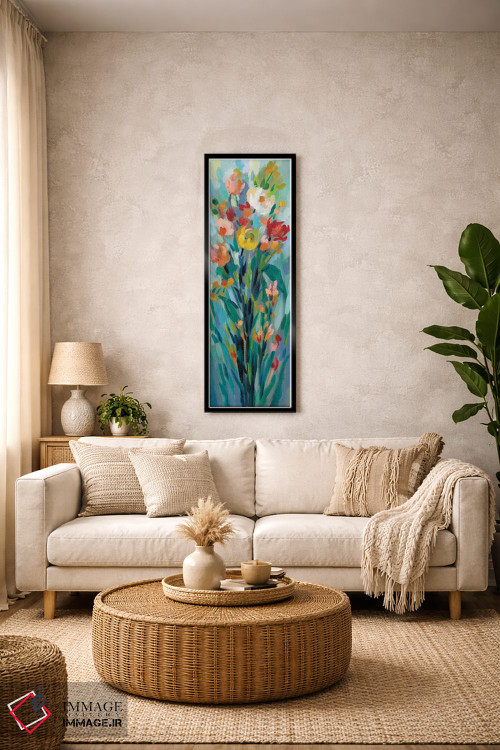 تابلو دکوراتیو گل های بلند و روشن I اثر سیلویا واسیلیوا - D1B