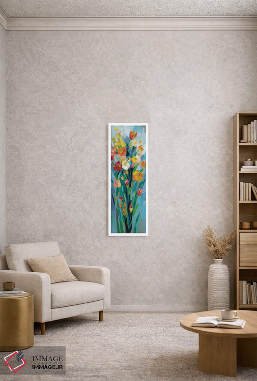 تابلو دکوراتیو گل های بلند و روشن II اثر سیلویا واسیلیوا - D3W