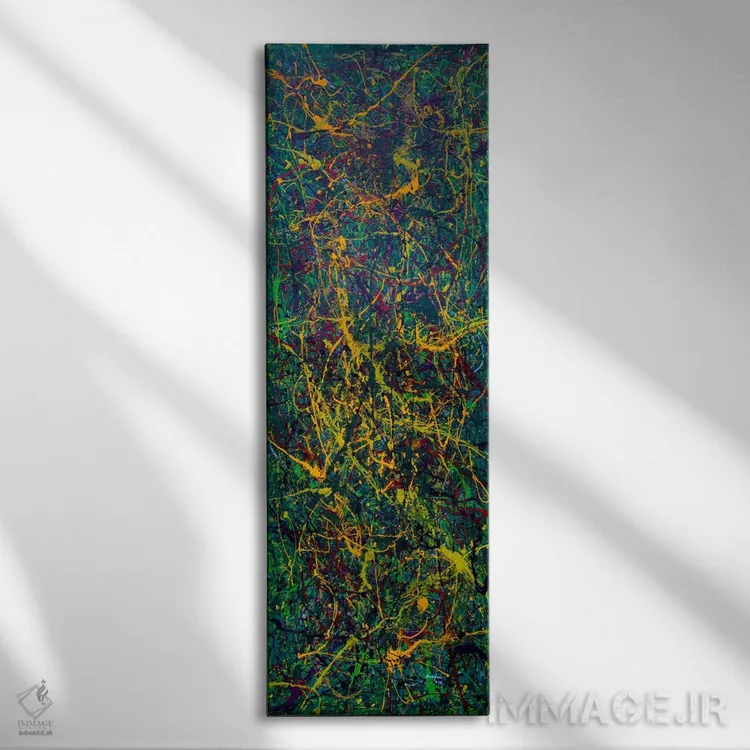 تابلو دکوراتیو خون در چمن اثر شاون جیکوبز - نمای روبهرو روی دیوار