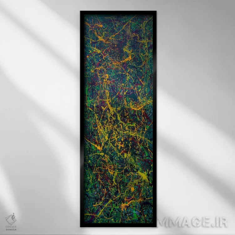 تابلو دکوراتیو خون در چمن اثر شاون جیکوبز - نمای قابدار مشکی