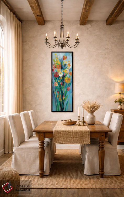 تابلو دکوراتیو گل های بلند و روشن II اثر سیلویا واسیلیوا - D5B