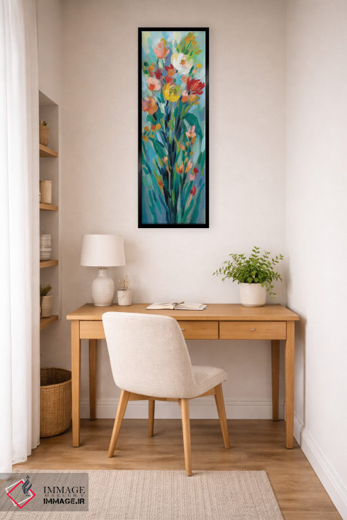 تابلو دکوراتیو گل های بلند و روشن I اثر سیلویا واسیلیوا - D4B