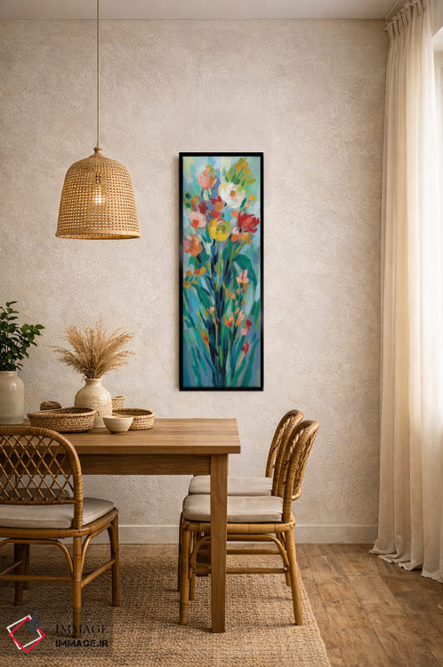 تابلو دکوراتیو گل های بلند و روشن I اثر سیلویا واسیلیوا - D5B