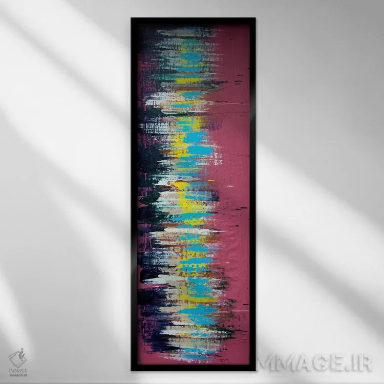 تابلو دکوراتیو گفت وگوی انعکاسی اثر شاون جیکوبز - نمای قابدار مشکی