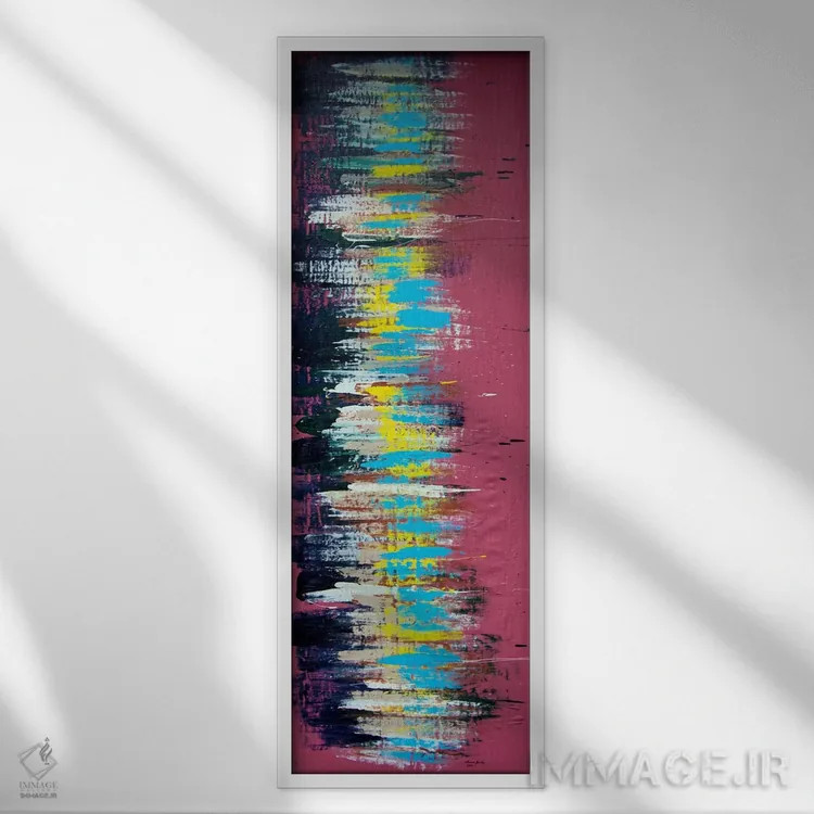 تابلو دکوراتیو گفت وگوی انعکاسی اثر شاون جیکوبز - نمای قابدار سفید