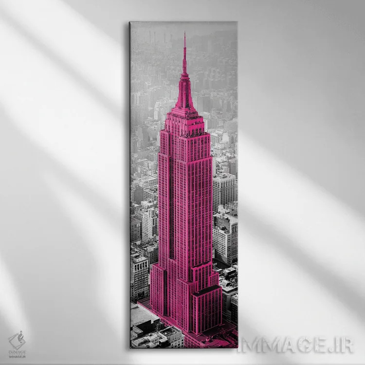 تابلو دکوراتیو حس امپایر استیت اثر شلی لیک - نمای روبهرو روی دیوار