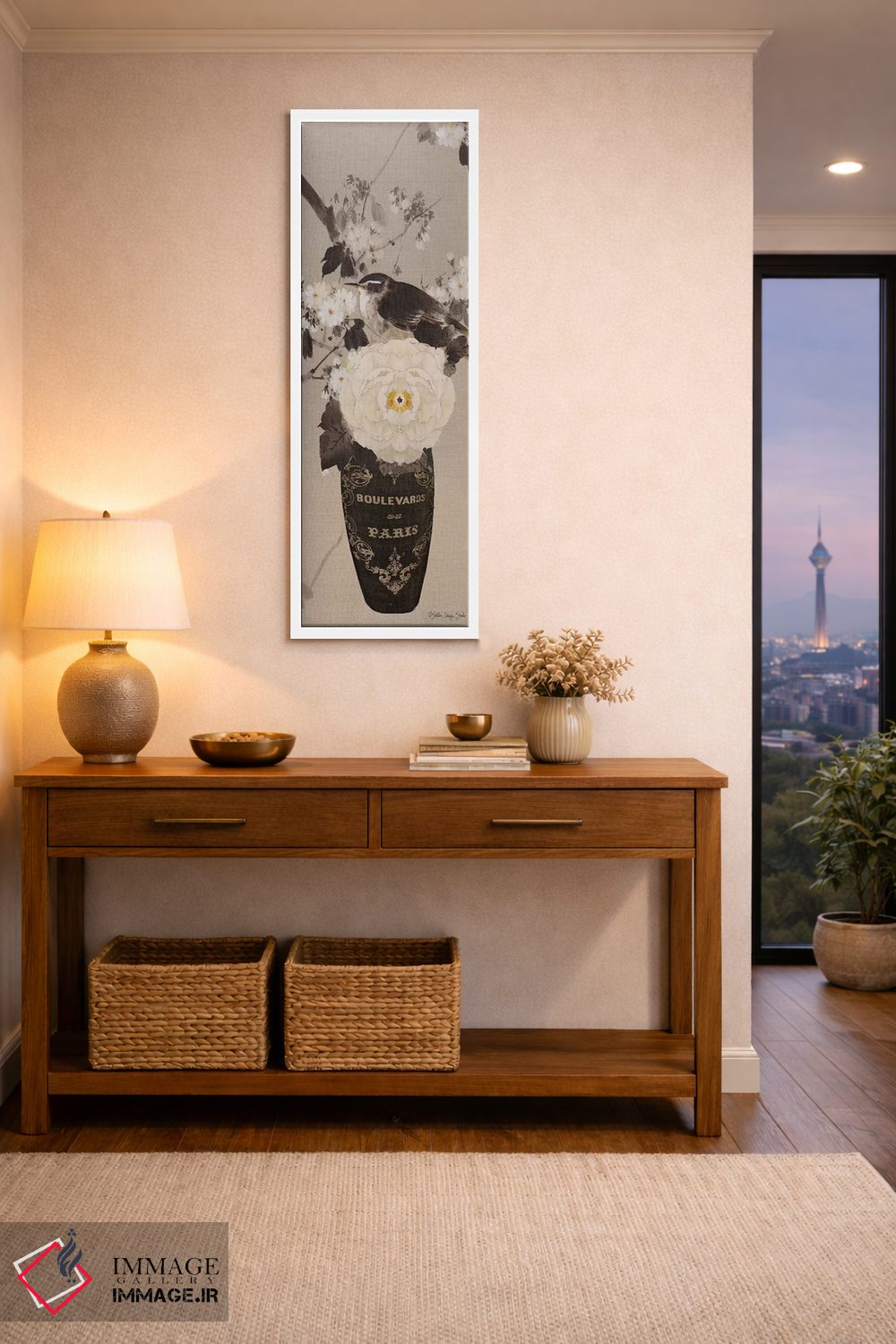 تابلو دکوراتیو گلدان پاریسی VI اثر استودیو طراحی استلار - D2W