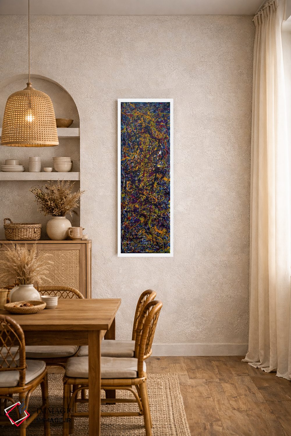 تابلو دکوراتیو حرکات شبانه اثر شاون جیکوبز - D3W