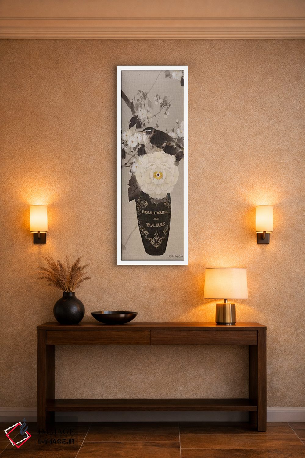 تابلو دکوراتیو گلدان پاریسی VI اثر استودیو طراحی استلار - D3W