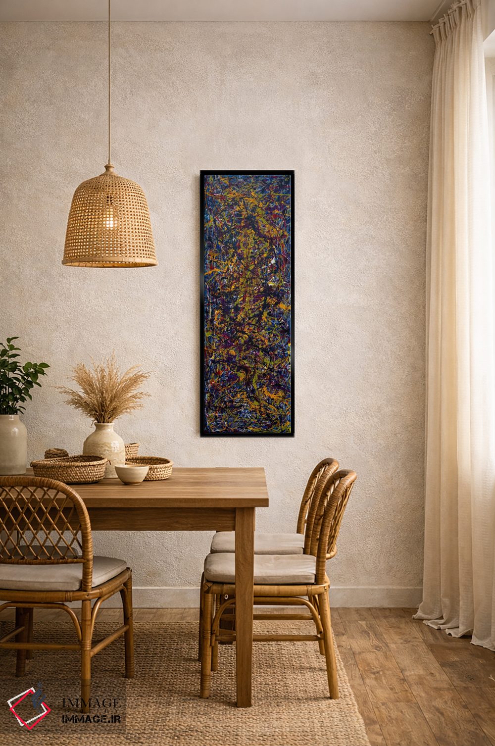 تابلو دکوراتیو حرکات شبانه اثر شاون جیکوبز - D5B