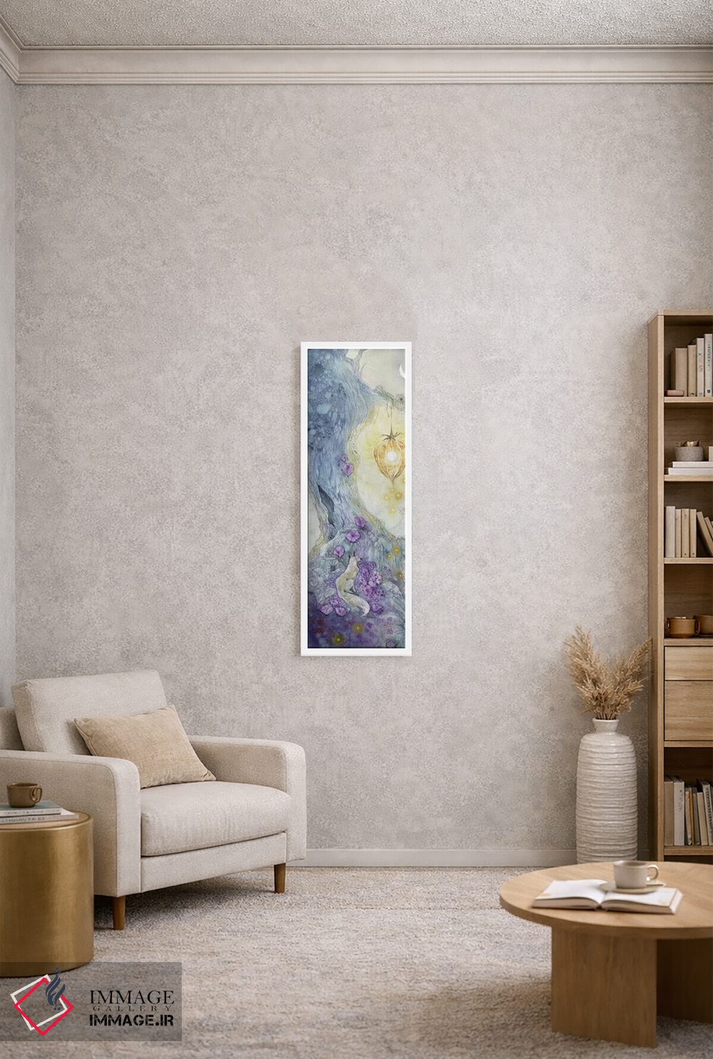 تابلو دکوراتیو روباه سفید اثر استفانی لاو - D3W