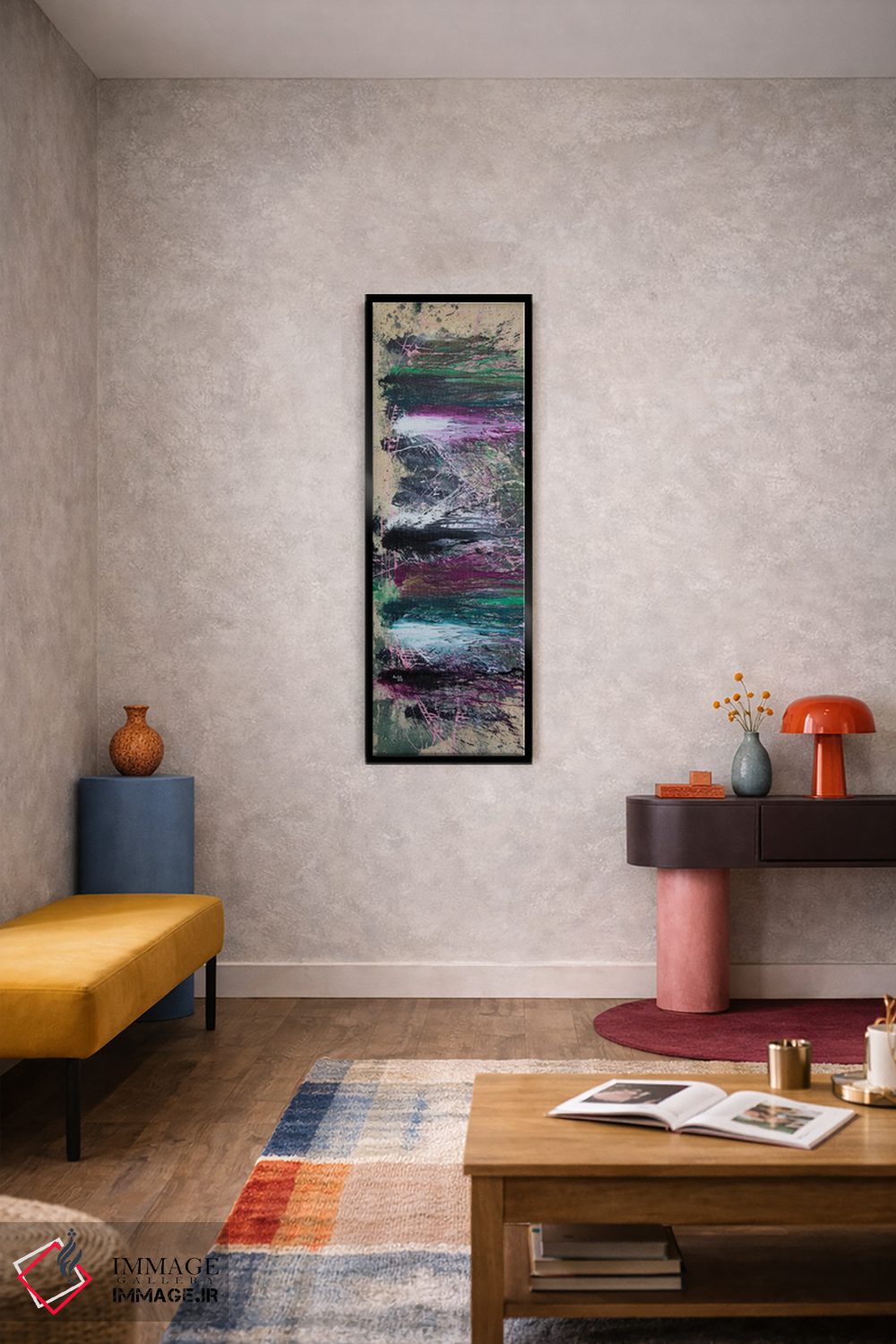 تابلو دکوراتیو ظرافت کج روانه اثر شاون جیکوبز - D6B