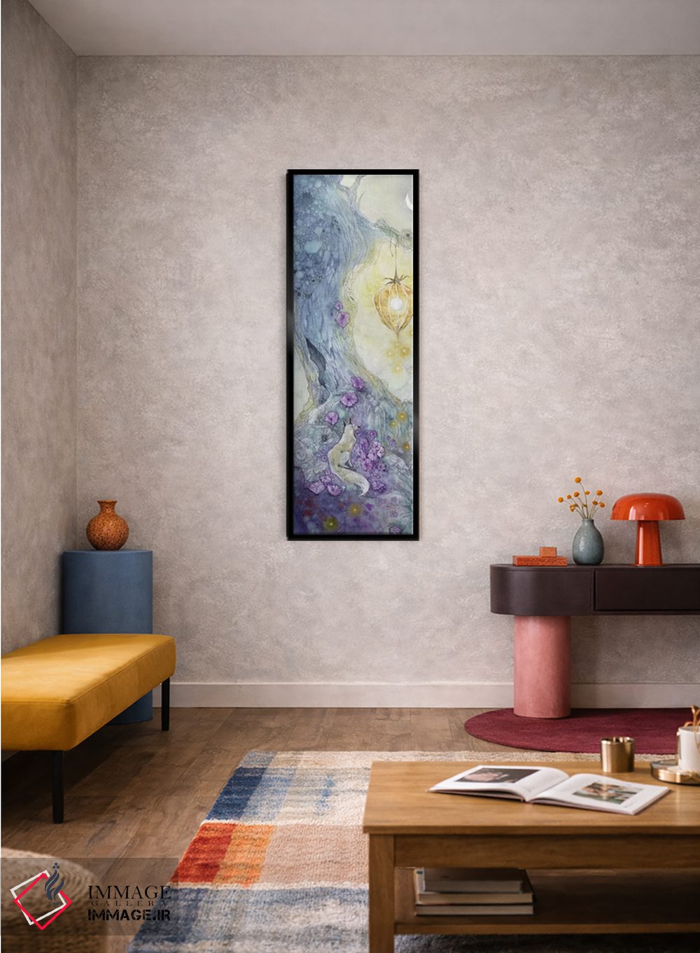 تابلو دکوراتیو روباه سفید اثر استفانی لاو - D4B