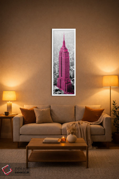 تابلو دکوراتیو حس امپایر استیت اثر شلی لیک - D1W