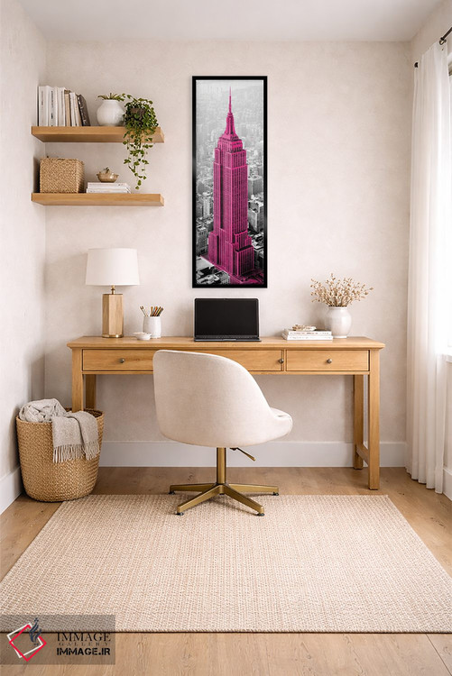 تابلو دکوراتیو حس امپایر استیت اثر شلی لیک - D6B