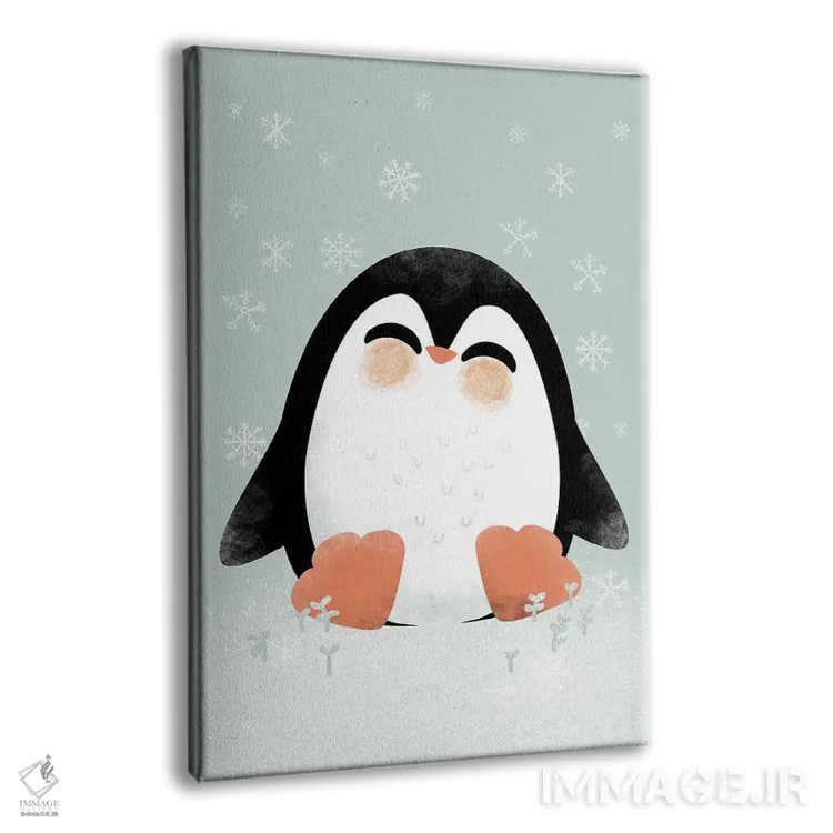 تابلو مینیمال حیوانات بامزه اثر کانزیلو - نمای پرسپکتیو محصول