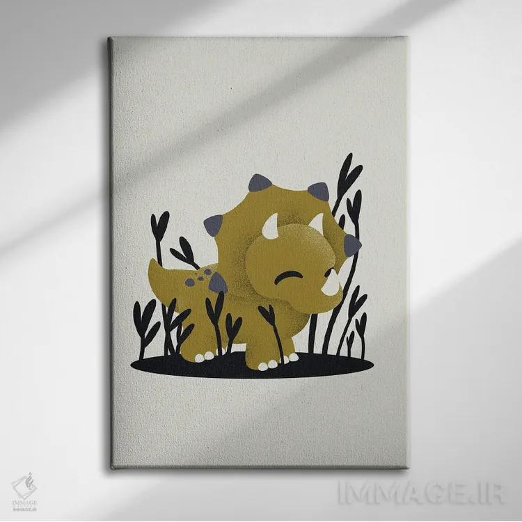 تابلو مینیمال تریسراتوپس اثر کانزیلو - نمای روبهرو روی دیوار