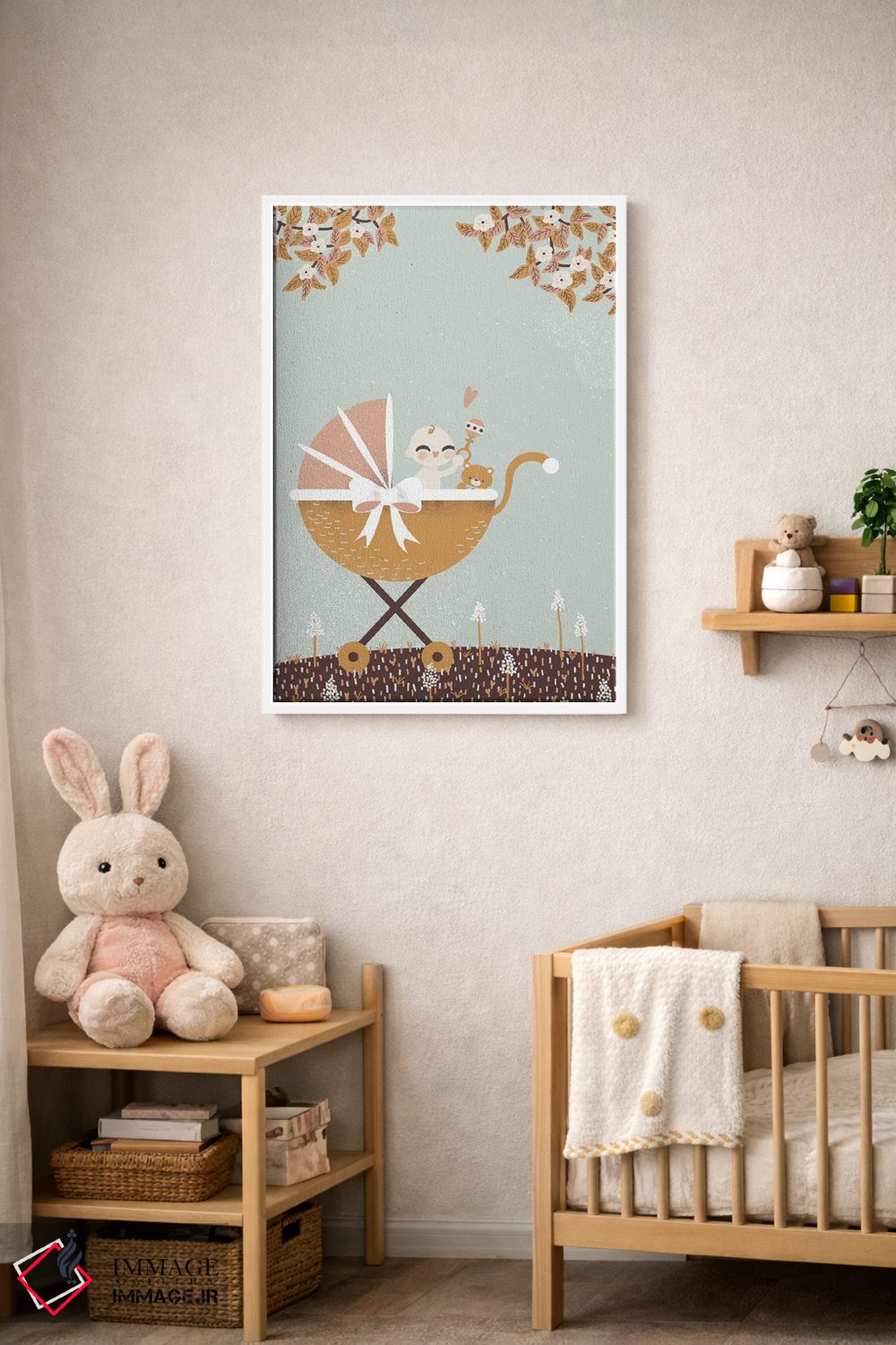 تابلو مینیمال خوش آمدی نوزاد اثر کانزیلو - D3W