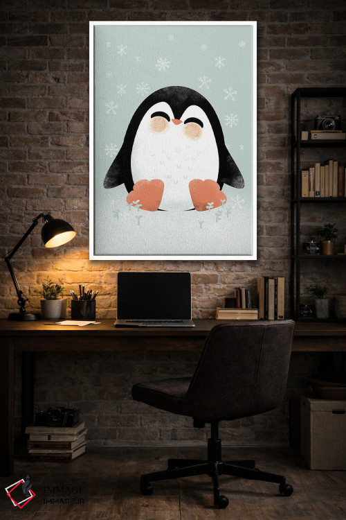 تابلو مینیمال حیوانات بامزه اثر کانزیلو - D4W