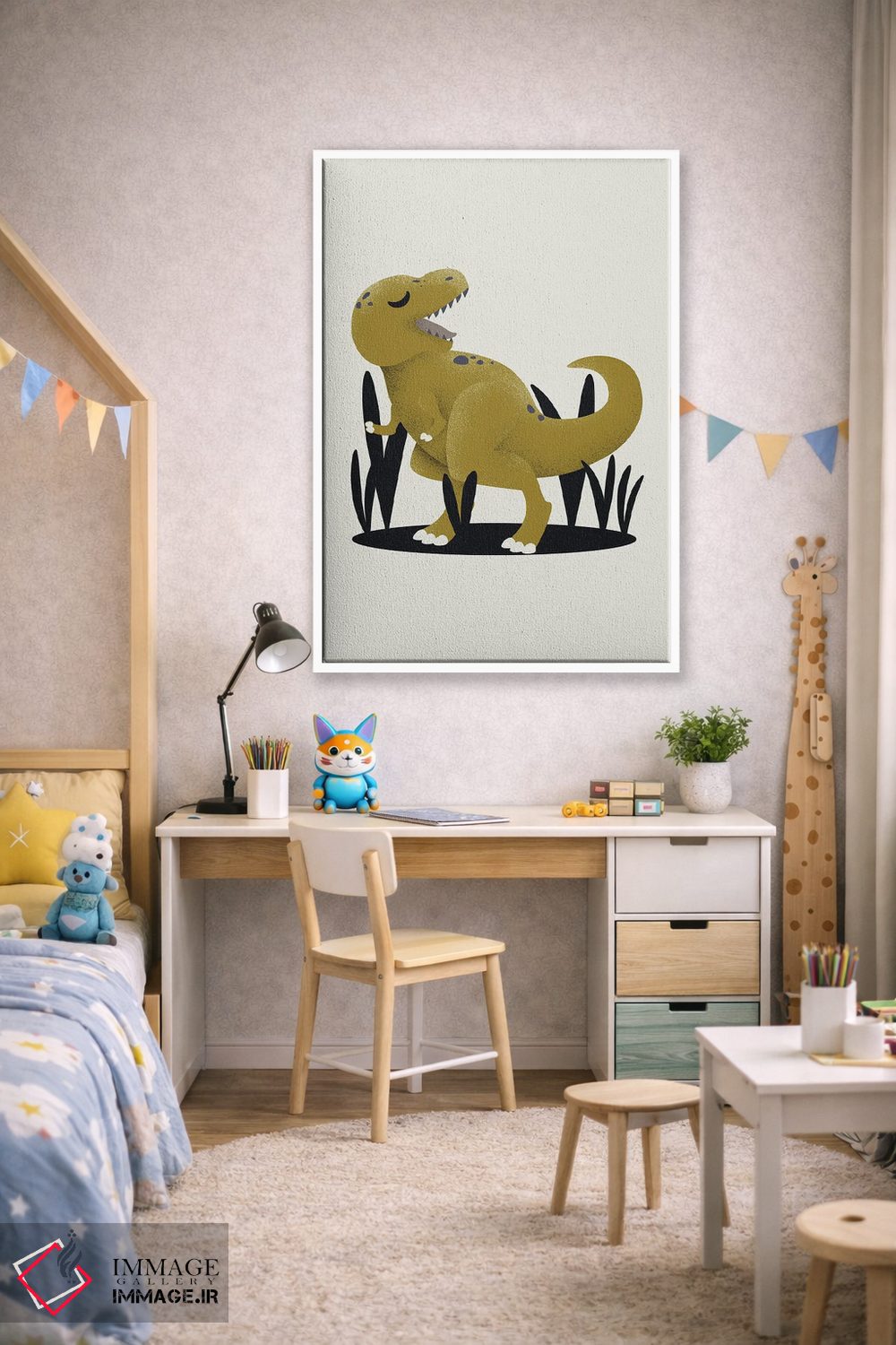 تابلو مینیمال تیرانوسور اثر کانزیلو - D1W