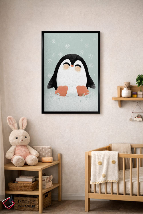 تابلو مینیمال حیوانات بامزه اثر کانزیلو - D5B